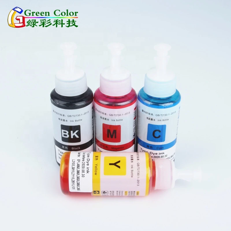 70ml 100ml Tintas T664 dye ink use for EpsonL110  L380 L365 L575 L375 L455 L565 L1455 L475 L655 L656 L606 L310 L1300
