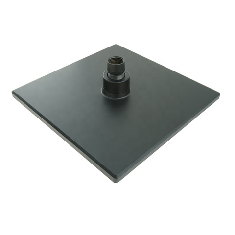 Buy 8 Inch Abs Matte Black Ultra Thin Square Overhead Bathroom Rainfall ...