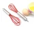 Import 8 Inch Heat Resistant Silicone Egg Beater Silicone Coated Egg Whisk With Stainless Steel Handle from China