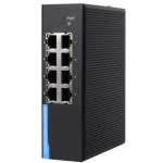 8 port 24V din rail mini outdoor gigabit fiber optic media converter industrial ethernet network switch fiber optic equipment