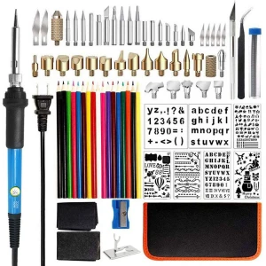 87pcs adjustable temperature electric soldering iron set welding tool 60W Power supply 110V or 220V
