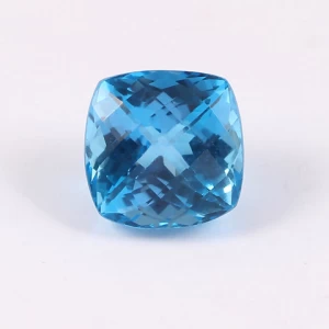 8.80 Cts.Natural swissBlue Topaz Faceted Cushion Shape Loose Gemstone,Natural Swiss Blue Topaz For Making Precious Jewelry, 11M