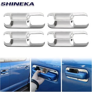8PCs/Set Chrome ABS Accessories Door Handle Bowl Trim for Ford F150 2014+