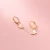 Import 925 Sterling Silver Charm Butterfly Pendant Ear Rings Earings Gold Color Plated Zircon Hoops Piercing Earrings for Women from China