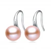 925 Sterling Silver Real Natural Fresh Water Freshwater Cultured Black Pearl Stud Earring