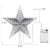 Import 9.4 Inch  Multi-Colour Flashing Pentagram Star Christmas Treetop Decoration Light Battery Powered Christmas LED Star Tree Topper from China