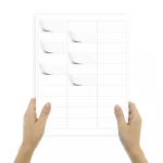 A4 Sticker Paper Self Adhesive A4 Paper Half Cutting Stickers Shipping Labels 4x6 Matte Inkjet Printer A4 Label Printing Paper