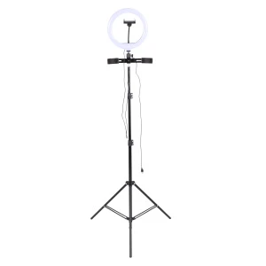 Accuracy Pro Audio RL10-55Y 10&#39;&#39; Inch Led Lamp Video Ring Light With Tripod Stand And Phone Holder Ring Fill Light