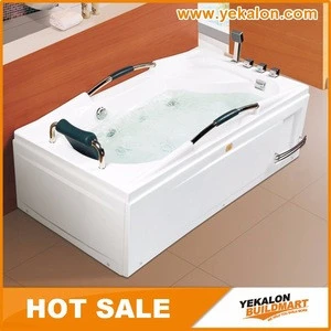 Acrylic Material Freestanding Corner Whirlpool Massage Bathtub Portable Bathtub For Adults