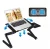 Import Adjustable Computer Desk Portable Foldable Laptop Desk With Cooling Fans&amp; mouse pad from China
