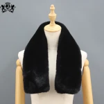 Adorable Design Rex Rabbit Fur Collar Short Hair Animal Fur Scarf