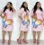 Import African Fashion Plus Size Dress Women Butterfly Pattern Print Ladies Dress from China