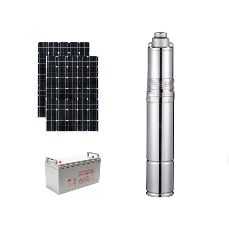 Agriculture Brushless Submersible Deep Well Dc Replacement Borehole Solar Submersible Pump 2Hp
