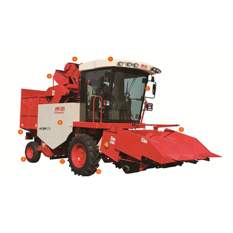 Agriculture machinery combine harvester for corn