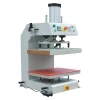 Air compressed sole station logo/label printing press cutting sheet fabric heat transfer machine for fim vinyl