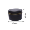 Airtight Round Small Metal Cans Tin Boxes Container Custom Printed for Matcha Coffee Tea Candle Jars Packing 4oz