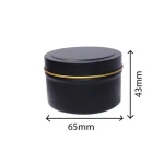 Airtight Round Small Metal Cans Tin Boxes Container Custom Printed for Matcha Coffee Tea Candle Jars Packing 4oz