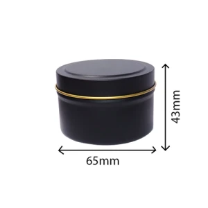 Airtight Round Small Metal Cans Tin Boxes Container Custom Printed for Matcha Coffee Tea Candle Jars Packing 4oz
