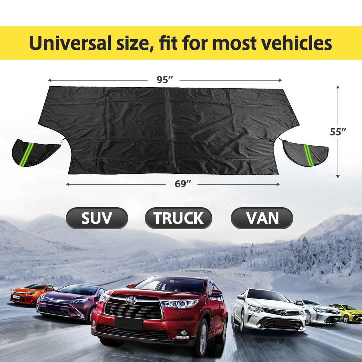 All season Sunshade car anti-snow cover windshield snow cover for Trucks Vans and SUV