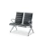 Import Aluminum alloy stainless steel leather seater hospital clinic waiting chair from China