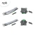 Import Aluminum Door Roller Cabinet Plastic Roller Shutter for Cabinet Door from China