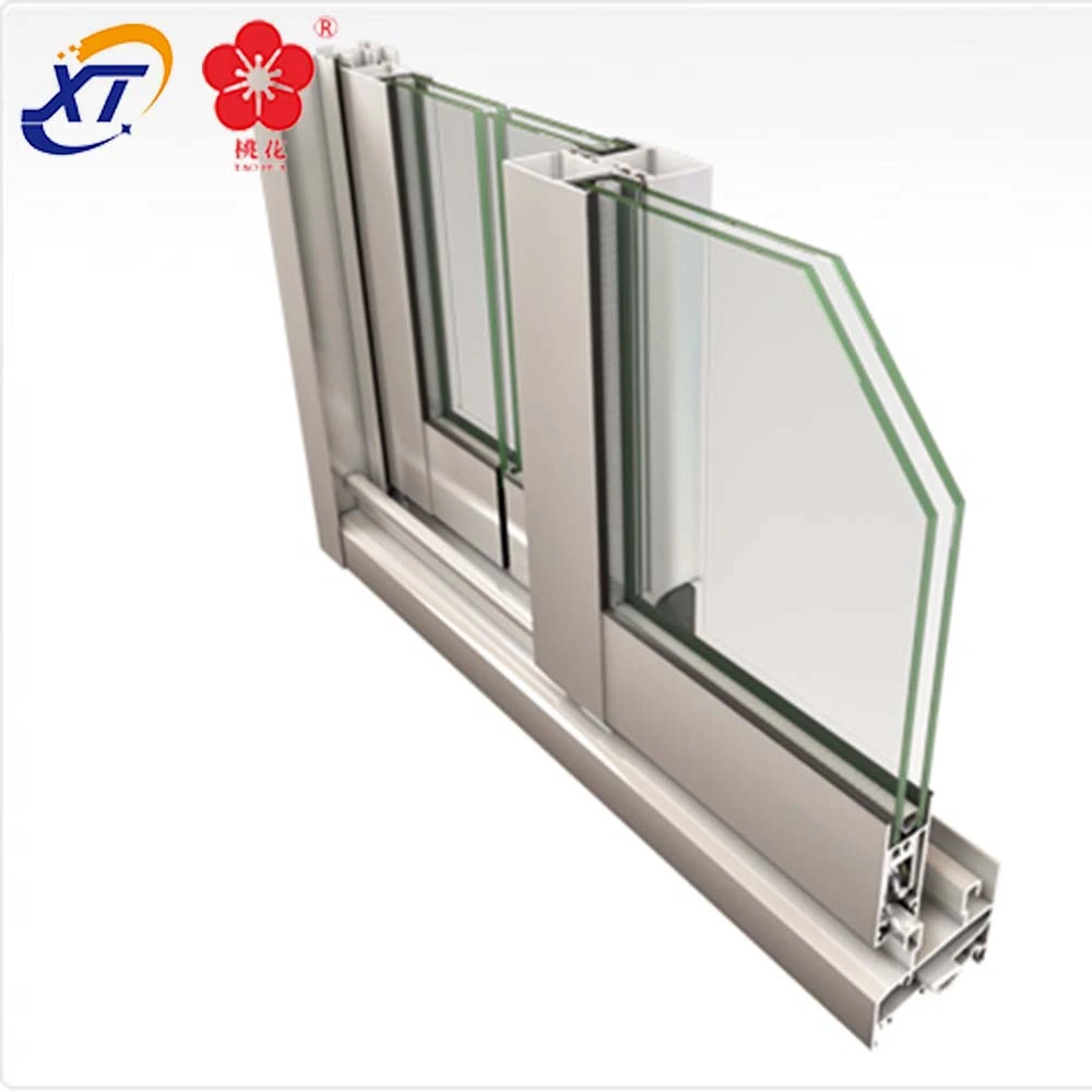 Aluminum glass door and window frame made by Aluminum Door and Window Frame Cutting Machine
