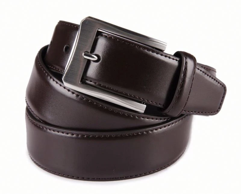 Amazon Hot Sale Genuine Leather Pin Buckle Men Classic Belt