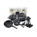 Amazon Non-Stick Cookware Set Pots Pans and Utensils - 13-Piece