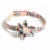 Import Amigo New Design Fashion Cute Bow Tie Pet Collar Luxury Rose Gold Metal Buckle Sunflower Bowtie Floral  Dog Collar from China