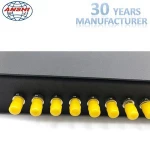 ANSHI 19 Inch Sildable Rack Mount 12 Ports 24 Cores ST Simplex Fiber Optic Patch Panel ODF