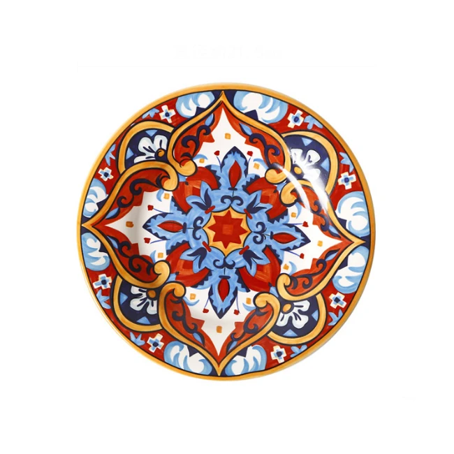 antique hand painted ceramic porcelain decorative turkish plates