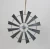 Import Antiqued Galvanized Metal Windmill Wall Hanging 25cm Diameter from China