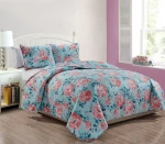 Aoyatex Luxury Microfiber Polyester Printed Quilt Set Customized Summer Quilt Sets