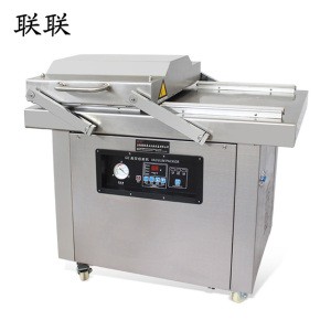 automatic double chamber textile vacuum packing machine