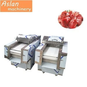 Automatic Frozen Meat Cube Cutter/Beef Meat Bar Cutting Dicing Machine/Frozen Chicken Meat Cube Processing Machine