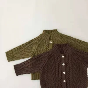 Baby cardigans and sweaters for boys  go out to wear button sweater coats