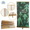 bamboo roll up banner display for advertising
