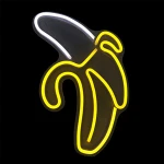Banana Neon Signs LED Neon Lights Art Wall Decorative Lights Neon Lights for Room Wall Kids Bedroom Birthday Party Bar Decor