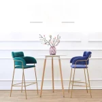 Bar furniture stainless steel leg kitchen bar chairs good price stools chairs high bar chair