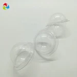 Bath Bomb Mold Clear Plastic Round Clamshell