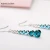 Import Beautiful Party Auden Rhinestone Beads Long Drop Earrings For Women 4 Colors Wholesale from China