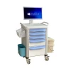 Best price Hospital Mobile Telemedicine Workstation ABS Plastic Nursing Crash Carts and all-in-one Computer for Hospital
