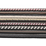 Best quality braided 8mm 12mm flat square leather rope