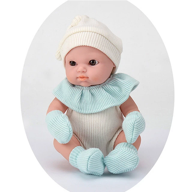 Best sale girl role play silicone baby doll little 8 inch baby cute baby doll