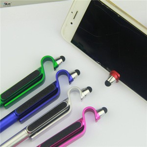Best Selling multi function pen Branded Screen Cleaner active stylus 4 in 1 Pen with phone stand for mobile phone