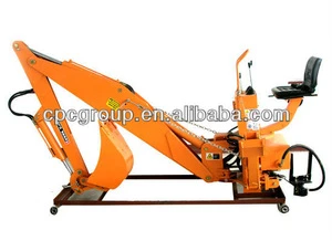 BH600Hydraulic 3 point hitch backhoe in tractor