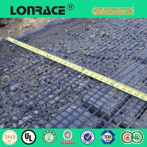 biaxial plastic geogrid for soil retainer