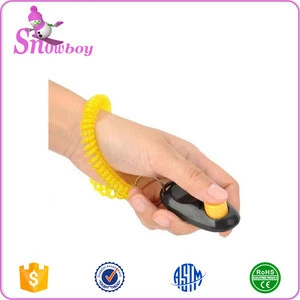 Big Button Dog Training Clicker with Wrist Band