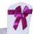 Import big sale purple wedding satin chair sashes for banquet chair covers decoration from China