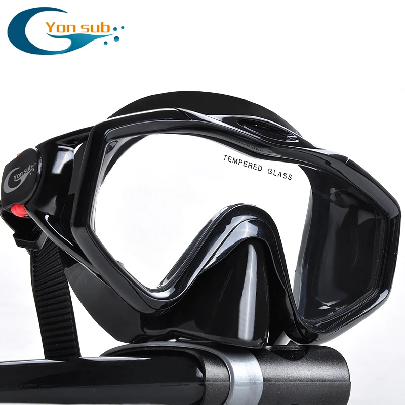 Black color anti fog drops scuba snorkeling dive mask price